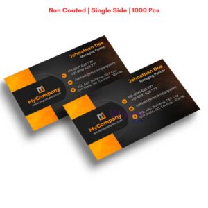 Non Coated Standard Size Visiting Card - Single Side