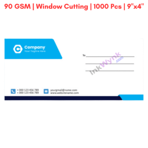 Personalized Envelope Printing 9x4 Short Opening Window Cut