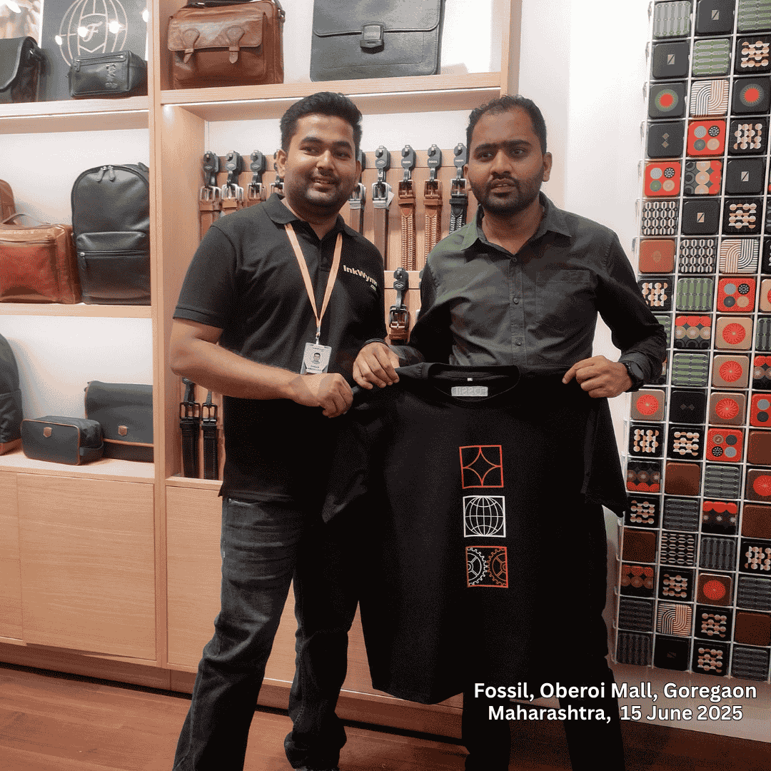 Live Printing Activity in Goregaon Mumbai for Fossil