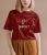 Girl Power Half Sleeve Round Neck T-Shirt – Maroon
