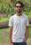 Half Sleeve White Plain Round Neck T-Shirt