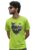 Wolf Design Printed Parrot Green T-Shirt for Men